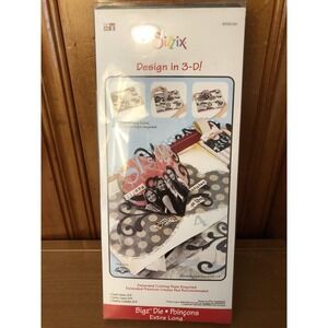 Sizzix Design In 3-D Bigz Die Poincons‎ Extra Long Card Heart 3-D New